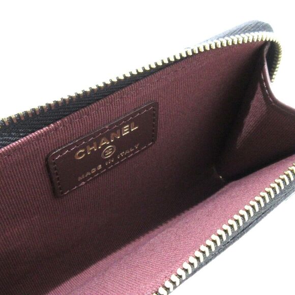 Auth Chanel Matelasse Black Caviar Skin #118223C15B - Picture 3 of 6